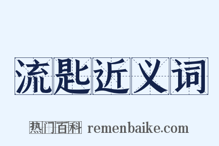 流匙近义词是什么意思的图片